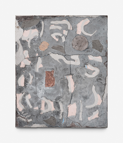 Maxi Murad - Dios - 2025 - Yeso aluminio y ferrites - 58x46x3cm - Moria Galeria