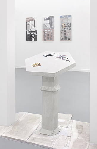 Maxi Murad - Huerto cerrado 2025 - Yeso ferrites estructura de aluminio - 95 x 62 x 54 cm - Moria Galeria