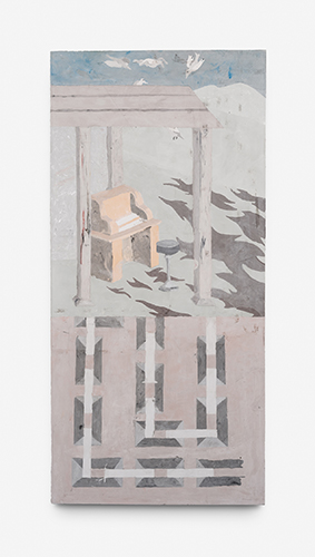 Maxi Murad - La soledad del mal - 2025 - Yeso ferrites estructura de aluminio - 85 x 40 x 2cm - Moria Galeria