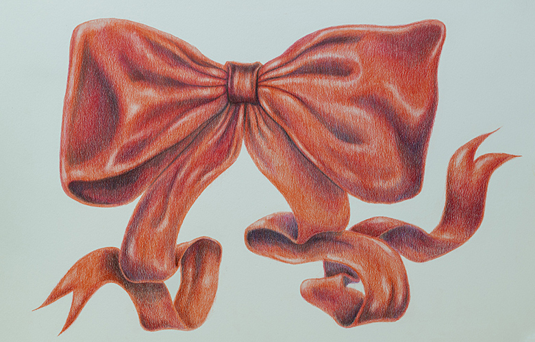 Título_ Sin Título Técnica_ Lápiz policromo sobre papel, cerámica Medida_ 54,5 x 39 x 4 cm Año_ 2025 - Galería Selvanegra