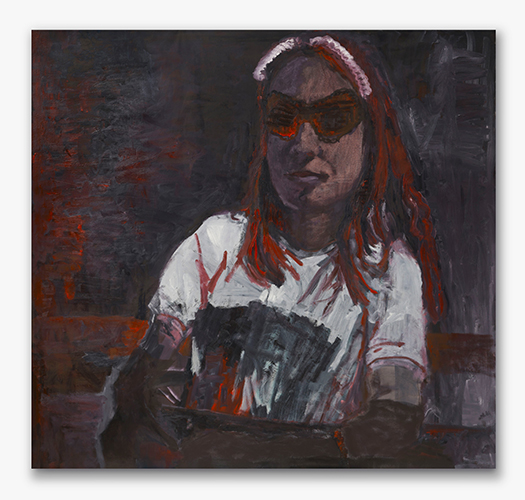 N mirandome, 2026, Oleo sobre tela, 195 x 217 cm - Isla Flotante