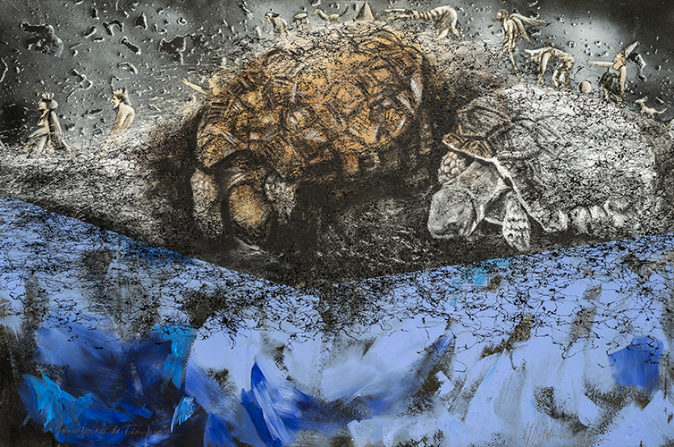 MENSAJERA DEL TIEMPO- 80 x 120
